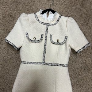 SANDRO PARIS - Arielle off-white tweed dress!!!